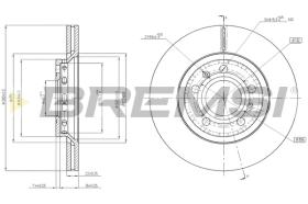 BREMS CD7526V - DISCHI FRENO - BRAKE DISCS