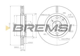 BREMS CD7527V - DISCHI FRENO - BRAKE DISCS