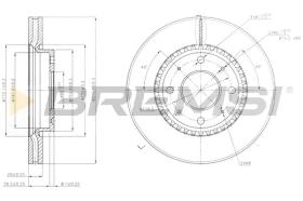 BREMS CD7528V - DISCHI FRENO - BRAKE DISCS