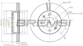 BREMS CD7529V - DISCHI FRENO - BRAKE DISCS