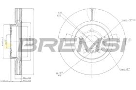 BREMS CD7533V - DISCHI FRENO - BRAKE DISCS