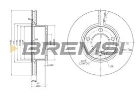 BREMS CD7536V - DISCHI FRENO - BRAKE DISCS