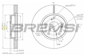 BREMS CD7539V - DISCHI FRENO - BRAKE DISCS