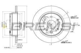 BREMS CD7540S - DISCHI FRENO - BRAKE DISCS