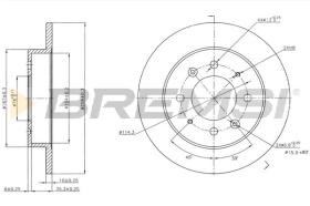 BREMS CD7541S - DISCHI FRENO - BRAKE DISCS