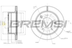 BREMS CD7543V - DISCHI FRENO - BRAKE DISCS