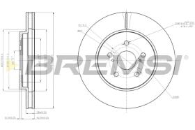 BREMS CD7544V - DISCHI FRENO - BRAKE DISCS