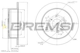 BREMS CD7545S - DISCHI FRENO - BRAKE DISCS