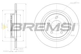 BREMS CD7547S - DISCHI FRENO - BRAKE DISCS