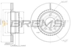 BREMS CD7549V - DISCHI FRENO - BRAKE DISCS