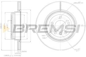 BREMS CD7550V - DISCHI FRENO - BRAKE DISCS