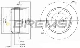 BREMS CD7553S - DISCHI FRENO - BRAKE DISCS