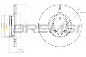 BREMS CD7555V - DISCHI FRENO - BRAKE DISCS