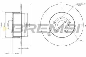 BREMS CD7556S - DISCHI FRENO - BRAKE DISCS