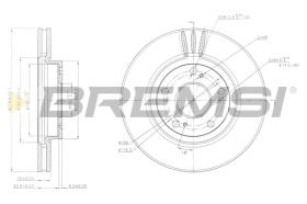 BREMS CD7557V - DISCHI FRENO - BRAKE DISCS