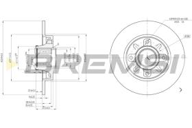 BREMS CD7561S - DISCHI FRENO - BRAKE DISCS