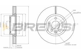 BREMS CD7567V - DISCHI FRENO - BRAKE DISCS