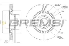 BREMS CD7572V - DISCHI FRENO - BRAKE DISCS