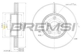 BREMS CD7575V - DISCHI FRENO - BRAKE DISCS