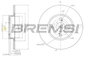 BREMS CD7576S - DISCHI FRENO - BRAKE DISCS