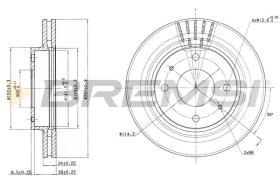 BREMS CD7577V - DISCHI FRENO - BRAKE DISCS