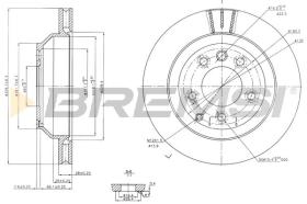 BREMS CD7580V - DISCHI FRENO - BRAKE DISCS