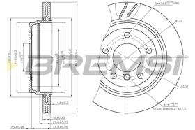 BREMS CD7581V - DISCHI FRENO - BRAKE DISCS