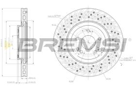 BREMS CD7582V - DISCHI FRENO - BRAKE DISCS