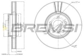 BREMS CD7584V - DISCHI FRENO - BRAKE DISCS