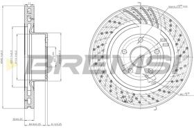 BREMS CD7586V - DISCHI FRENO - BRAKE DISCS