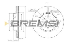 BREMS CD7587V - DISCHI FRENO - BRAKE DISCS