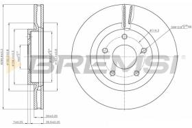 BREMS CD7589V - DISCHI FRENO - BRAKE DISCS