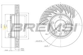 BREMS CD7591VLS - DISCHI FRENO - BRAKE DISCS