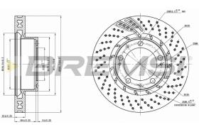 BREMS CD7592VLS - DISCHI FRENO - BRAKE DISCS