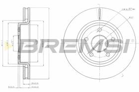 BREMS CD7593V - DISCHI FRENO - BRAKE DISCS