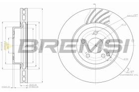 BREMS CD7595V - DISCHI FRENO - BRAKE DISCS