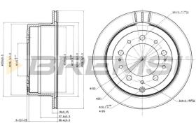 BREMS CD7597V - DISCHI FRENO - BRAKE DISCS