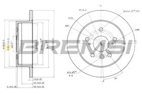 BREMS CD7598S - DISCHI FRENO - BRAKE DISCS