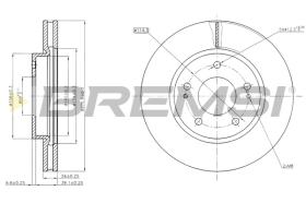 BREMS CD7599V - DISCHI FRENO - BRAKE DISCS