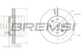 BREMS CD7603V - DISCHI FRENO - BRAKE DISCS