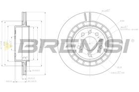 BREMS CD7604V - DISCHI FRENO - BRAKE DISCS