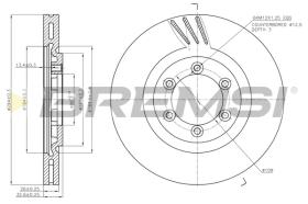 BREMS CD7605V - DISCHI FRENO - BRAKE DISCS