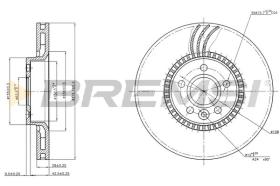 BREMS CD7607V - DISCHI FRENO - BRAKE DISCS