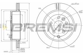 BREMS CD7609V - DISCHI FRENO - BRAKE DISCS