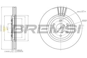 BREMS CD7611V - DISCHI FRENO - BRAKE DISCS