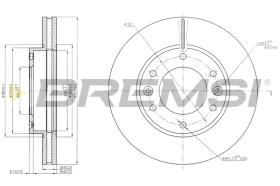 BREMS CD7612V - DISCHI FRENO - BRAKE DISCS