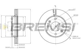 BREMS CD7614V - DISCHI FRENO - BRAKE DISCS