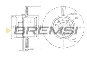 BREMS CD7615V - DISCHI FRENO - BRAKE DISCS