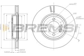 BREMS CD7617V - DISCHI FRENO - BRAKE DISCS