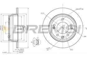 BREMS CD7618S - DISCHI FRENO - BRAKE DISCS